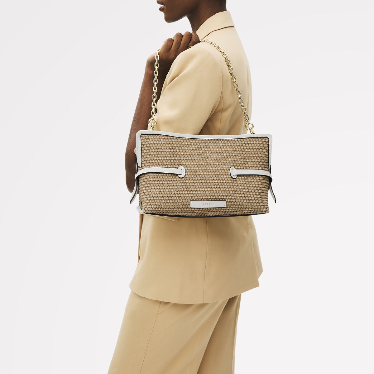 Radley London Natural Medium Open Top Clutch Bag