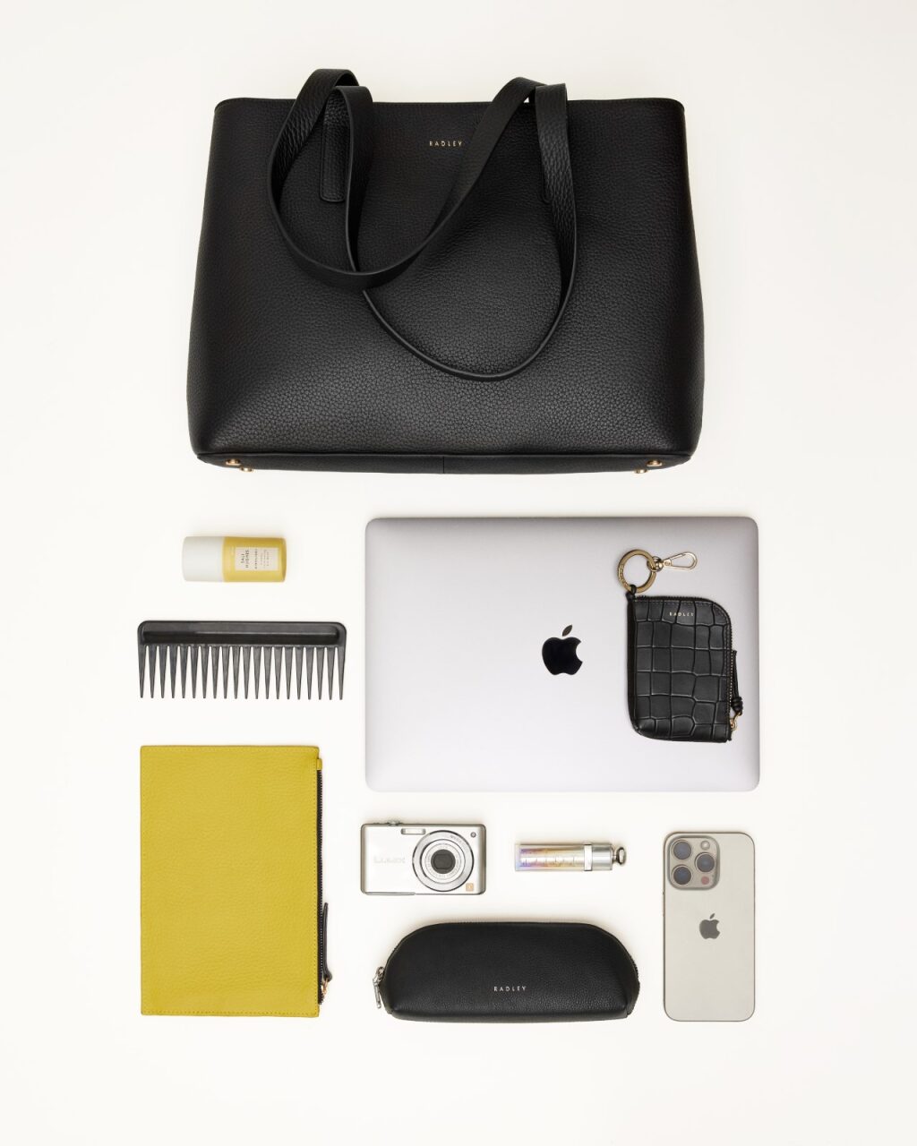 Radley London Black Large Ziptop Shoulder Bag