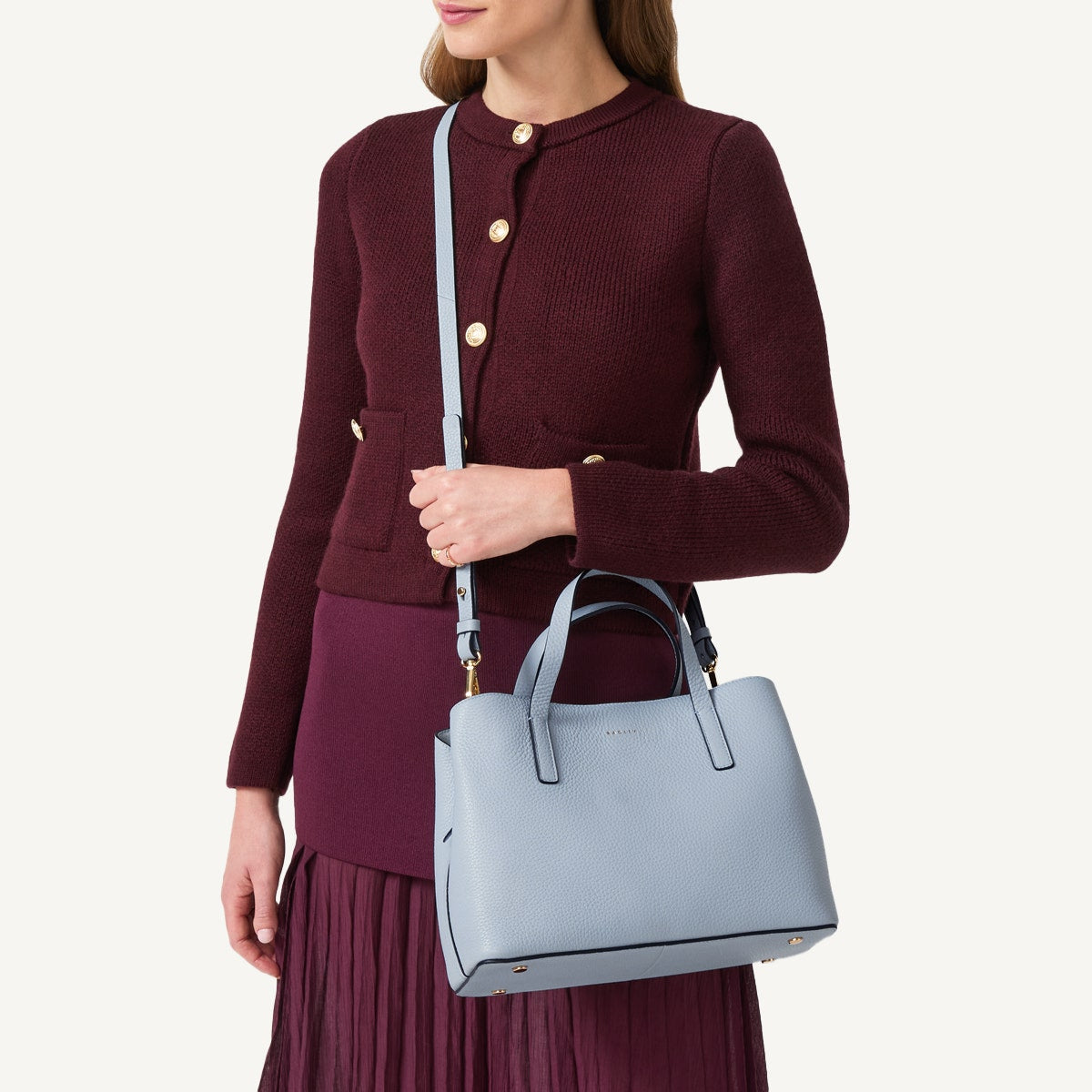 Radley London Smoke Blue Medium Ziptop Grab Bag