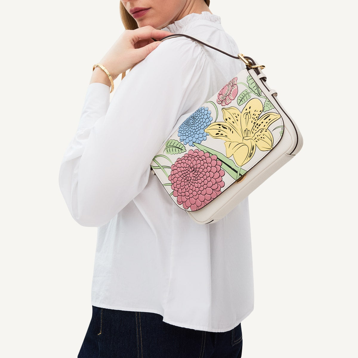Radley London Chalk Small Flapover Cross Body Bag