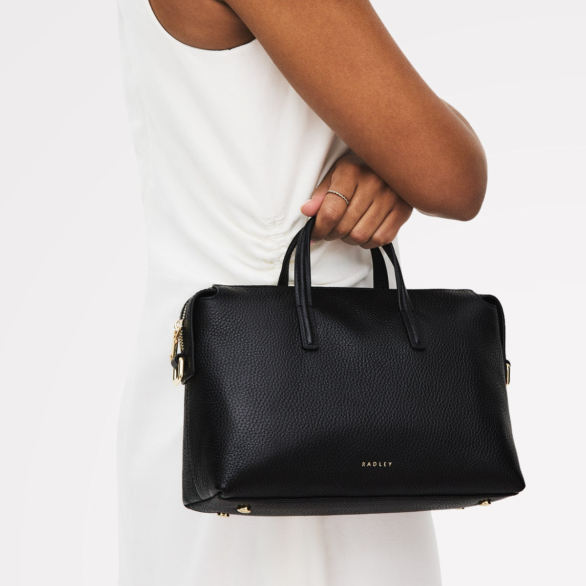 Radley London Black Small Ziptop Grab Bag