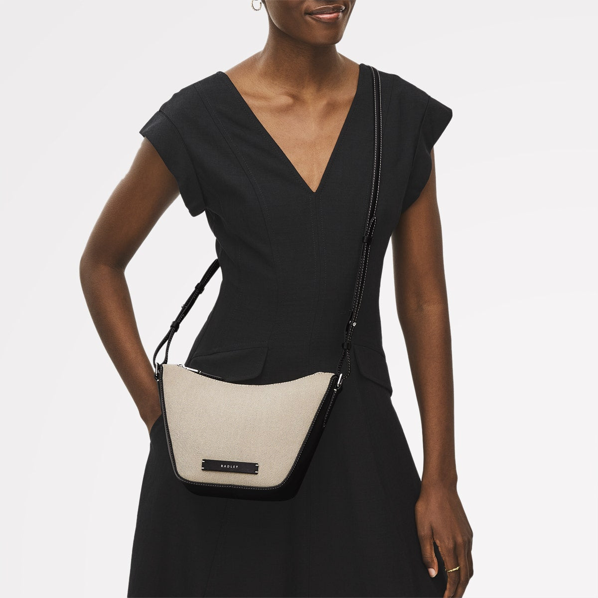 Radley London Natural Small Ziptop Cross Body Bag