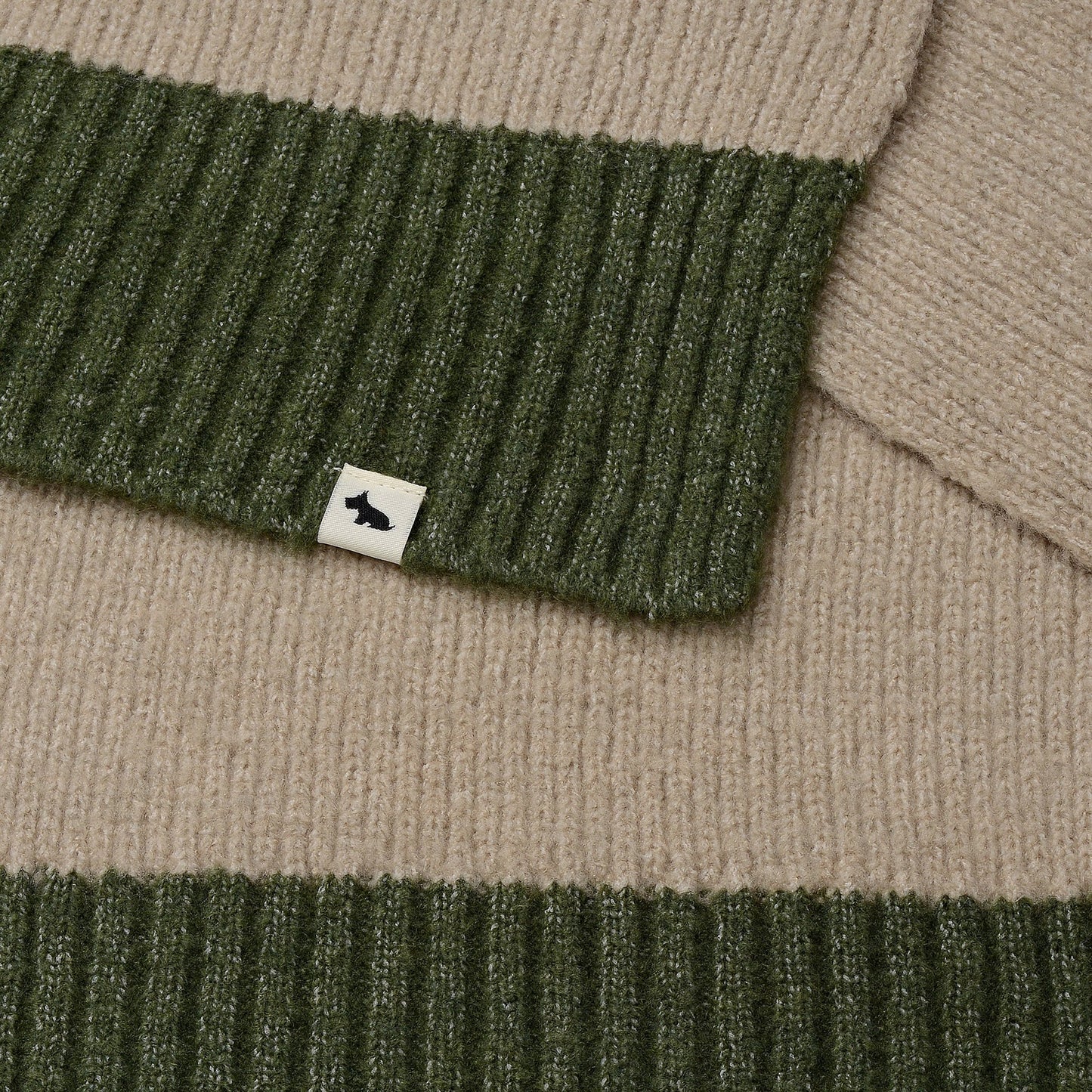 Radley London Oatmeal Marl Knitted Scarf