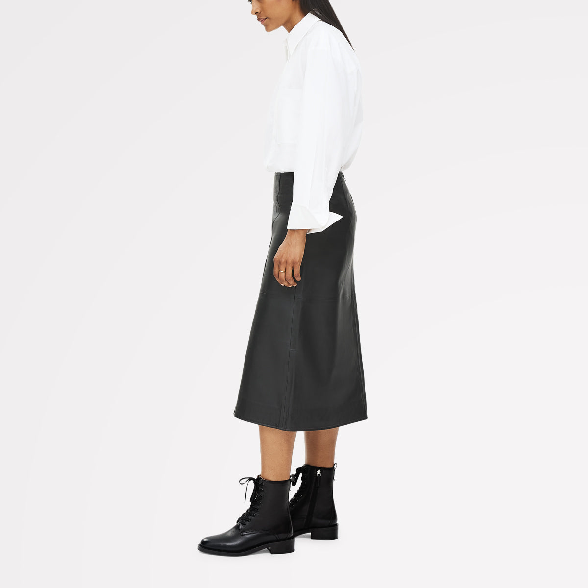 Radley London Black Clean Military Lace Up Boot