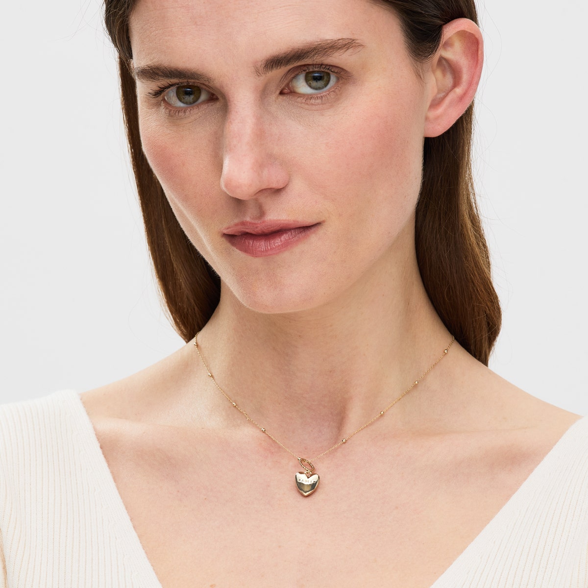 Radley London Gold 18Ct Gold Plated Heart Charm Necklace