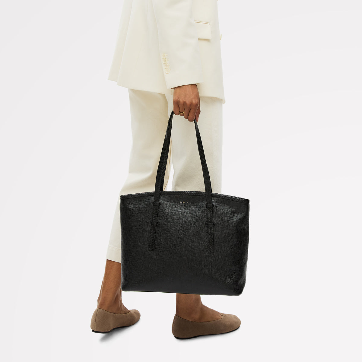 Radley London Black Medium Ziptop Tote
