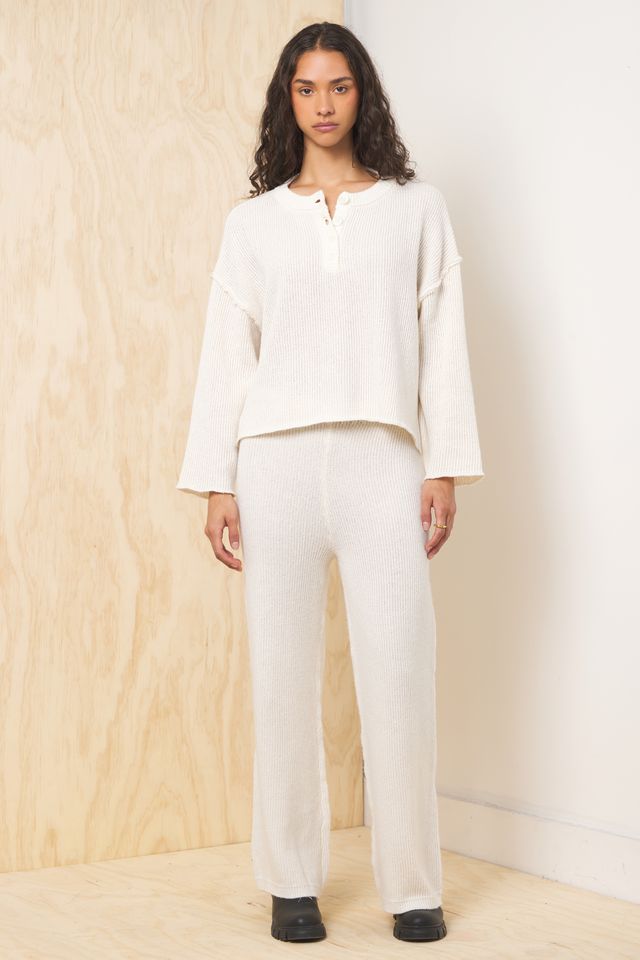 Vintage Havana Ivory Sweater Terry 2-Piece Set