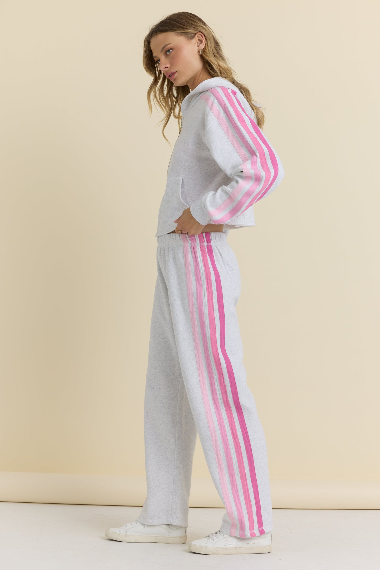 Vintage Havana Wide Leg Pant with Twill Tape Stripe