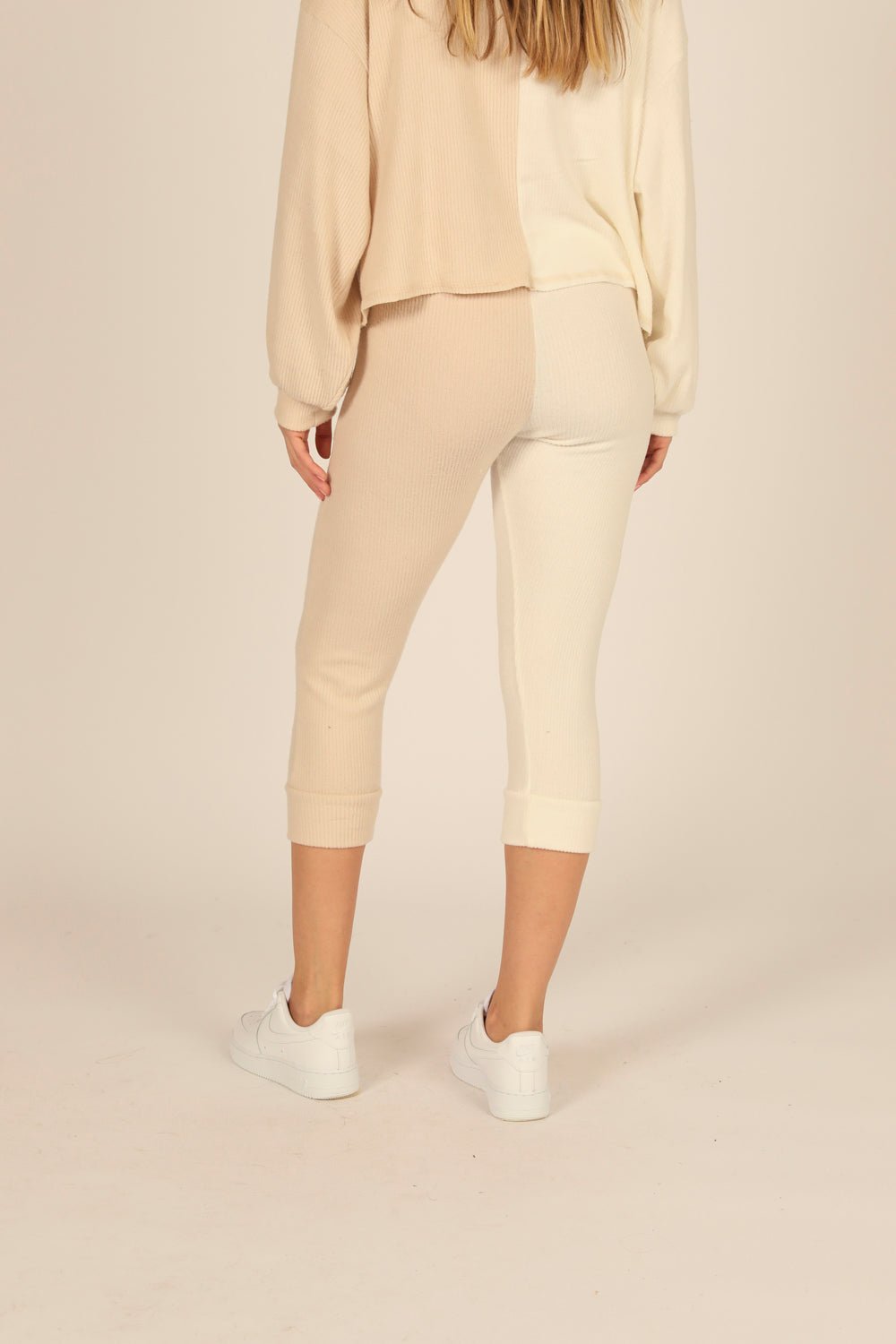 Vintage Havana Brushed Hacci Rib Split Jogger