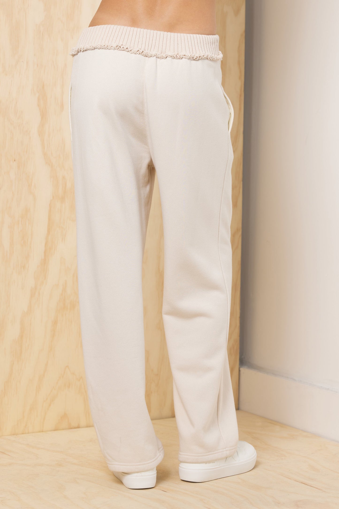Bone Vintage Havana Fleece Pant with Rib Waistband - Bone
