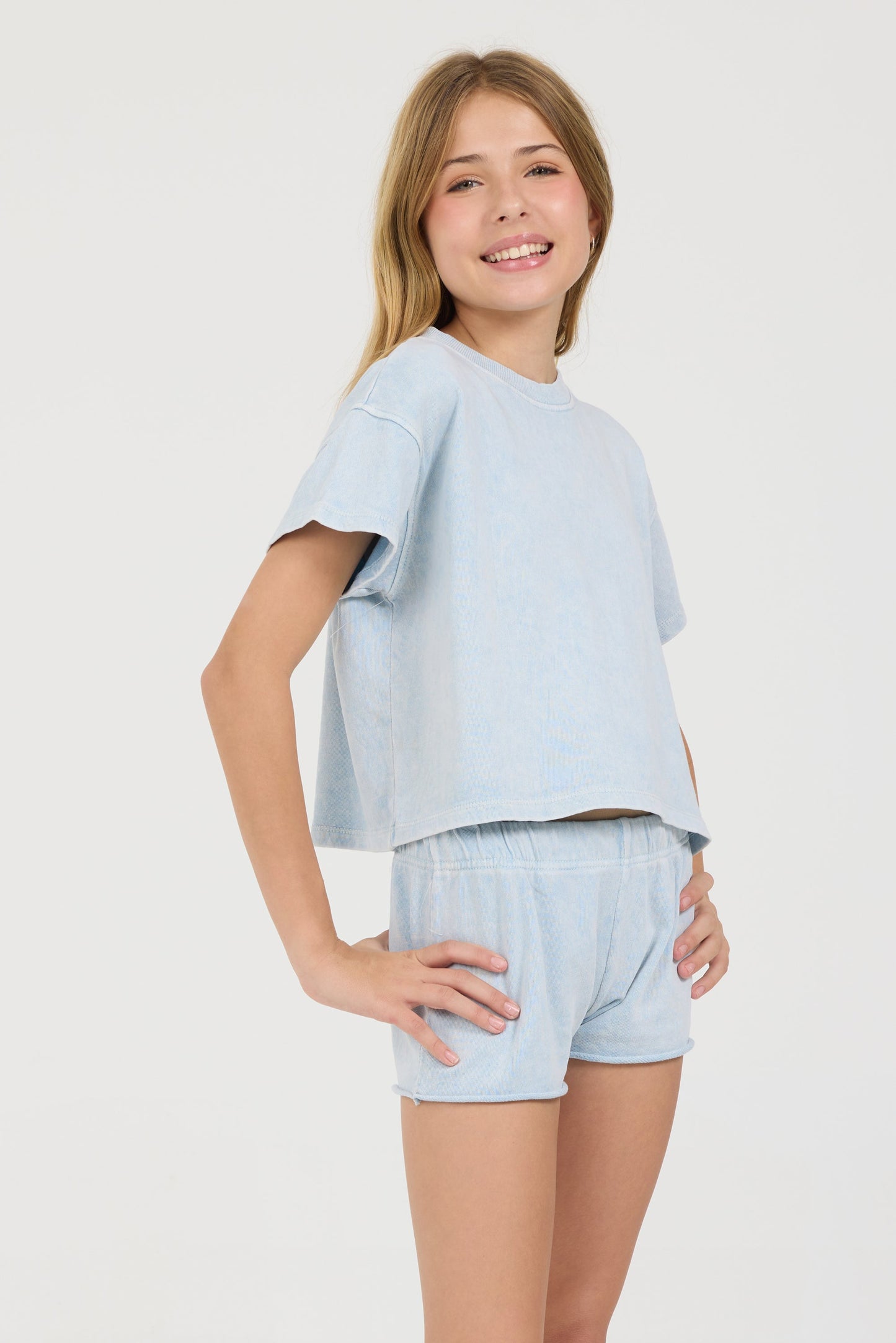 Pirouette Vintage Havana Kids Washed Raw Boxy Tee