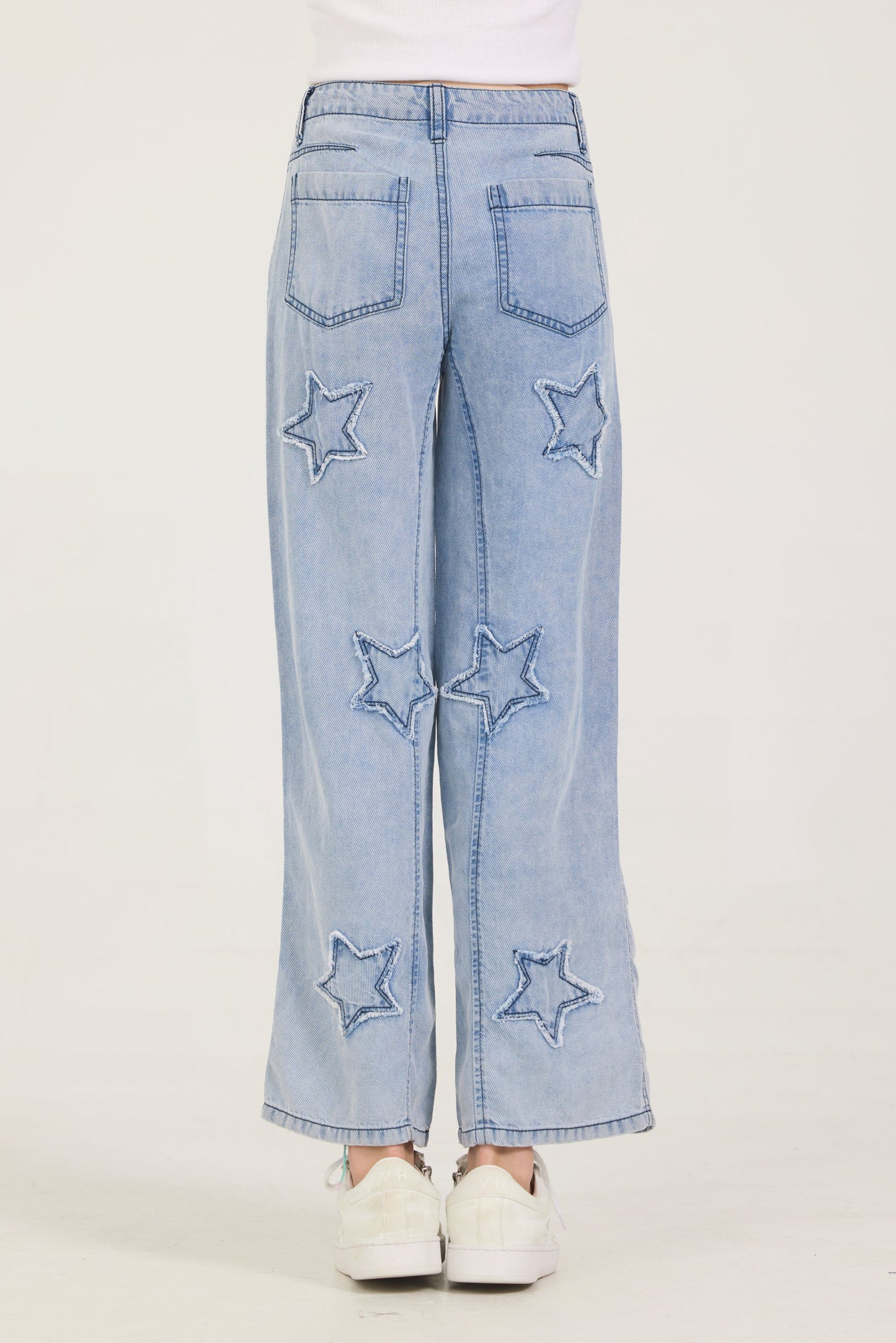 Blue Vintage Havana Kids Tencil Star Pants