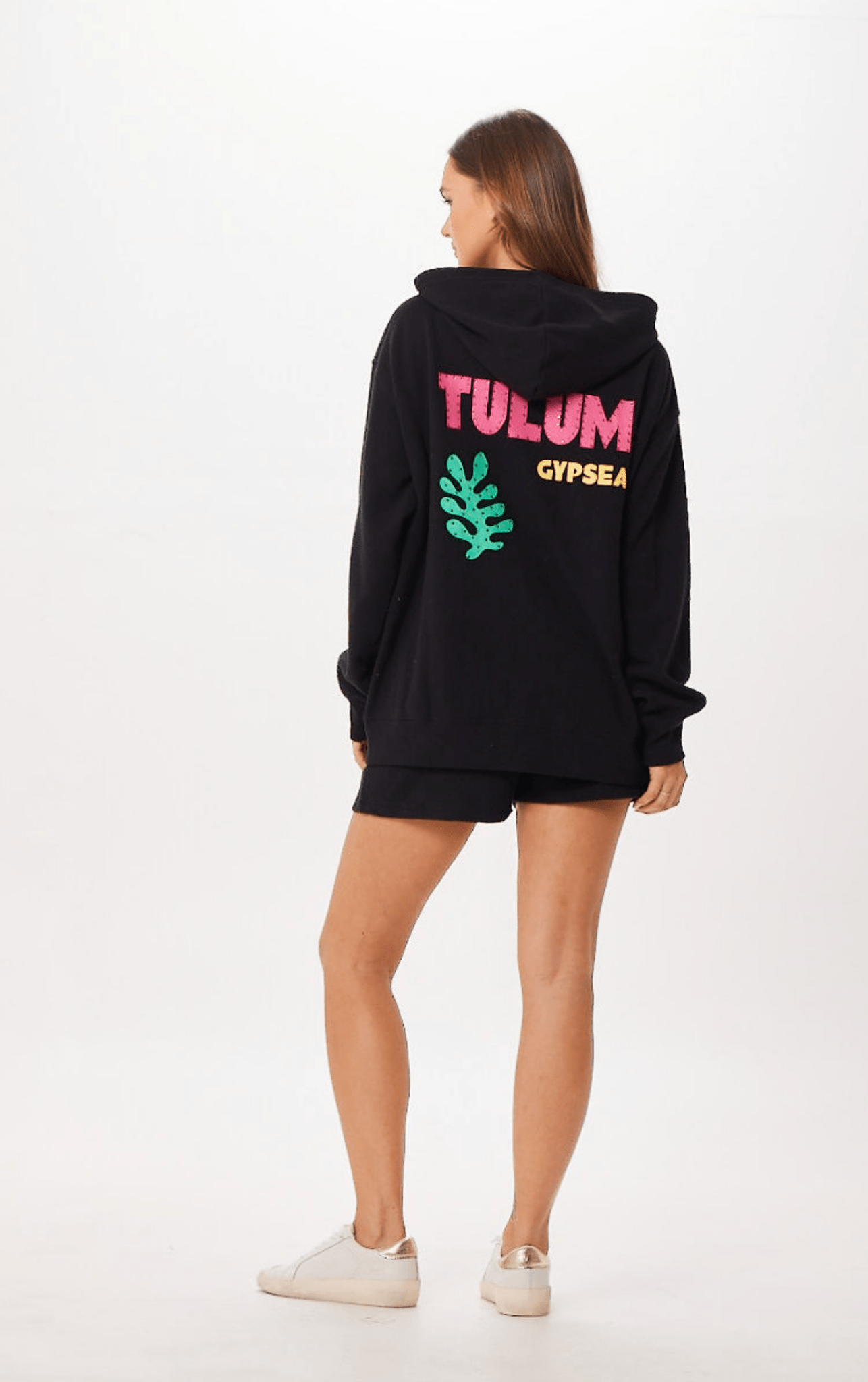 Black Vintage Havana Black Tulum Jet Setter Surf Wash Zip Up