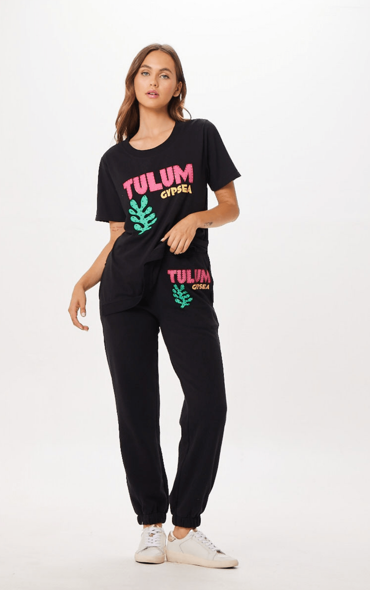 Black Vintage Havana Black Tulum Jet Setter T-Shirt