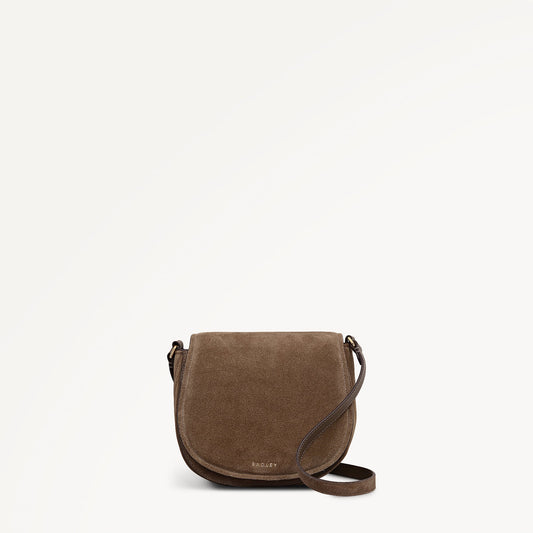 Radley London Coffee Medium Flapover Cross Body Bag