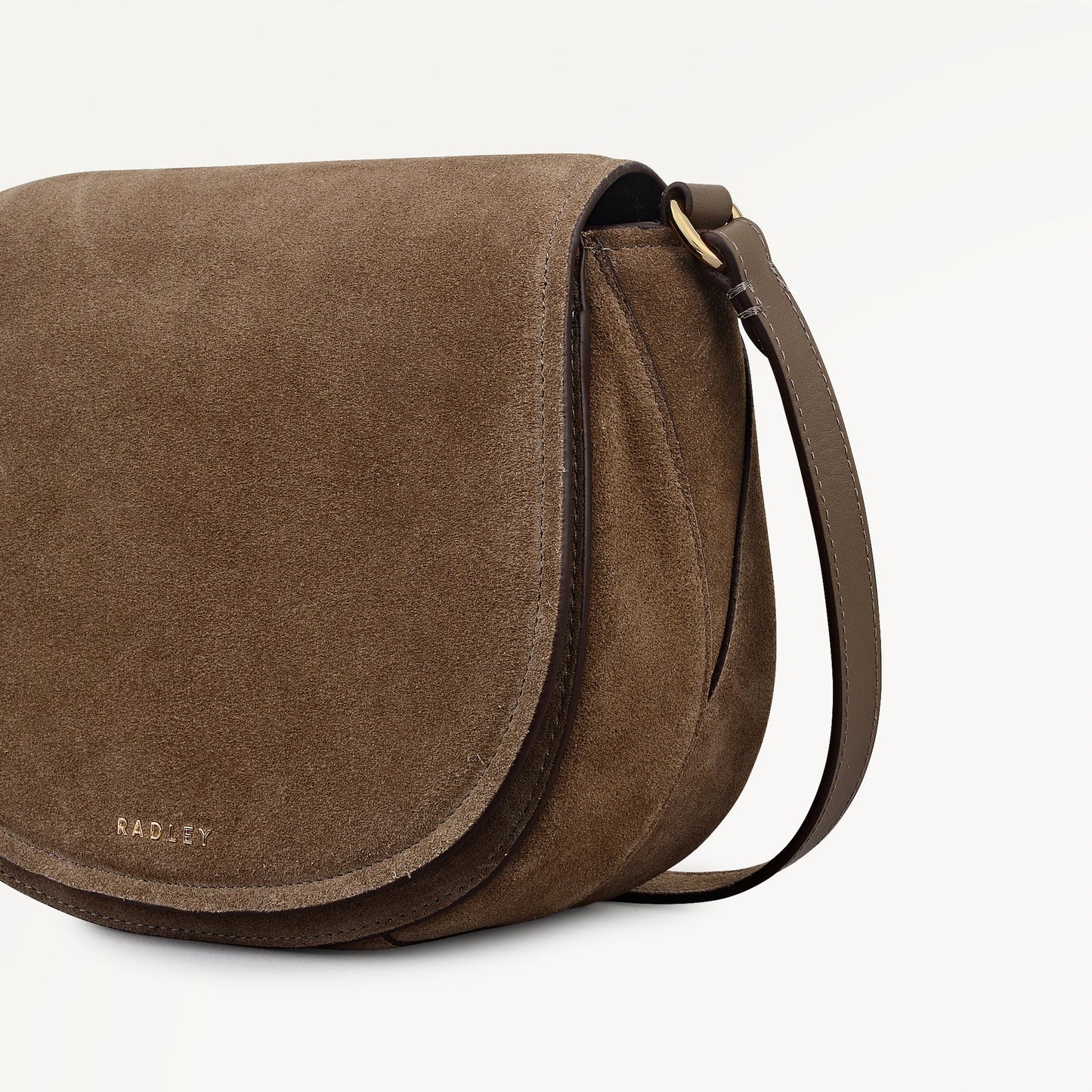 Radley London Coffee Medium Flapover Cross Body Bag