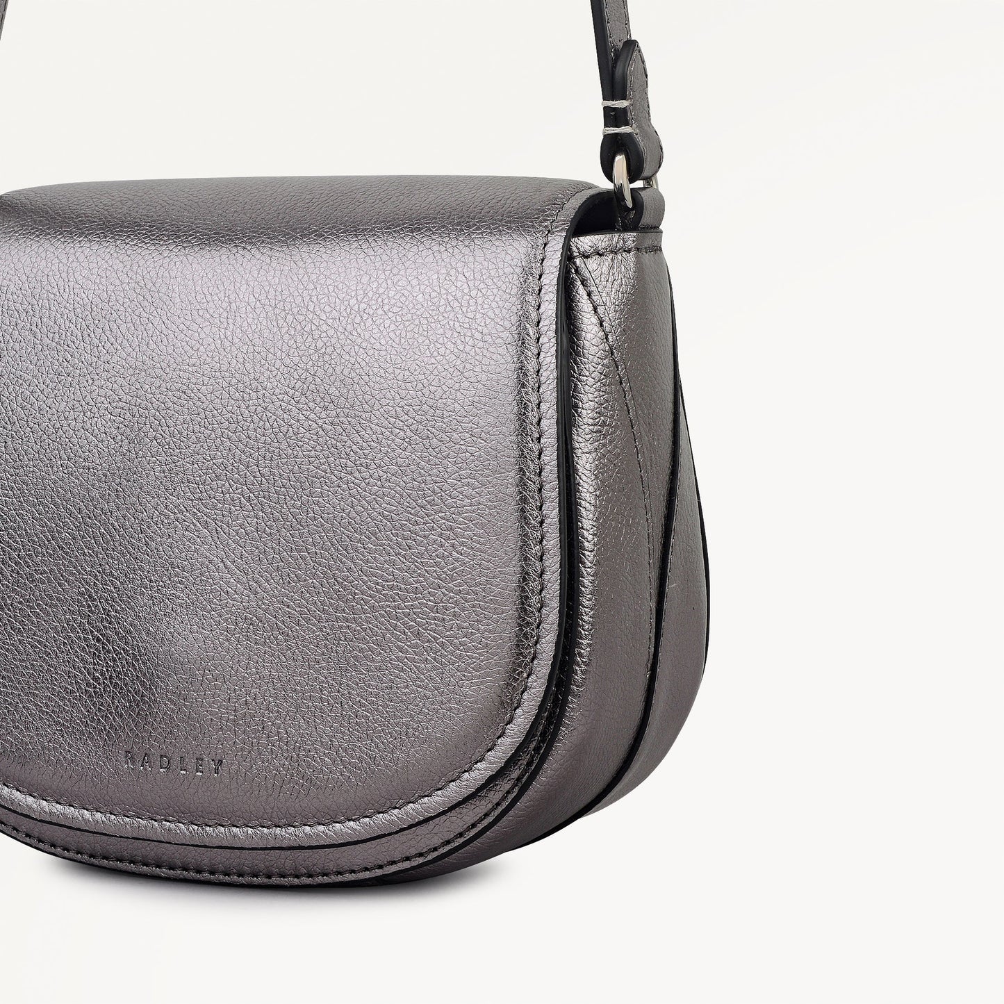 Radley London Gun Metal Mini Flapover Cross Body Bag