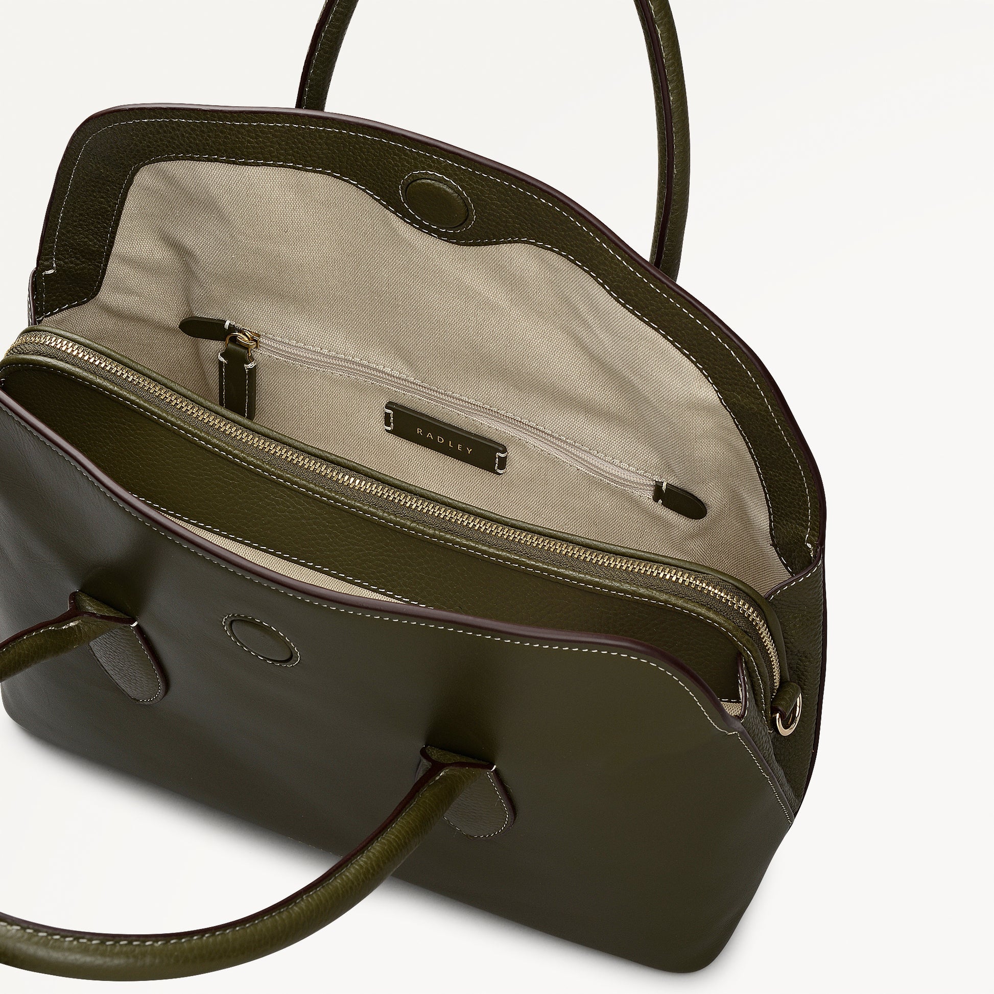 Radley London Pine Needle Medium Ziptop Grab Bag