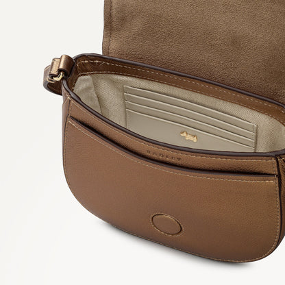 Radley London Olive Gold Mini Flapover Cross Body Bag
