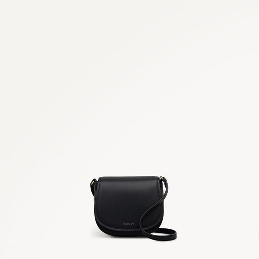 Radley London Black Mini Flapover Cross Body Bag