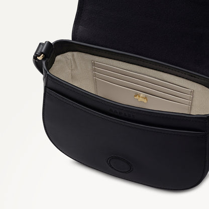 Radley London Black Mini Flapover Cross Body Bag