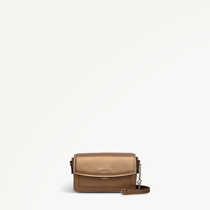 Radley London Olive Gold Mini Flapover Cross Body Bag