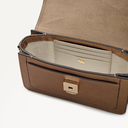 Radley London Olive Gold Mini Flapover Cross Body Bag