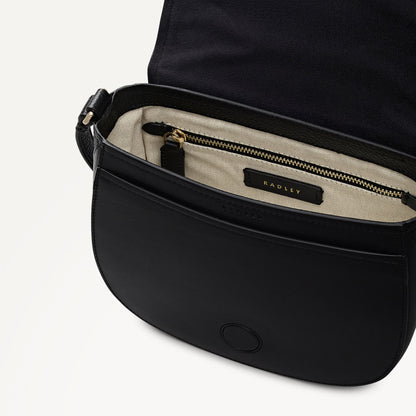 Radley London Black Medium Flapover Cross Body Bag