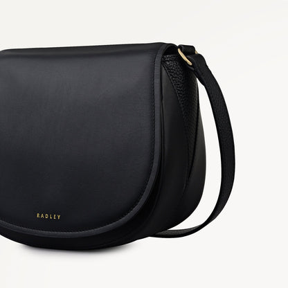 Radley London Black Medium Flapover Cross Body Bag