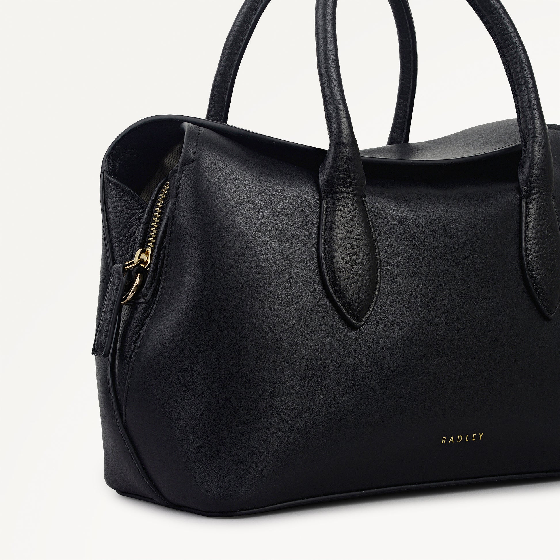 Radley London Black Small Ziptop Grab Bag