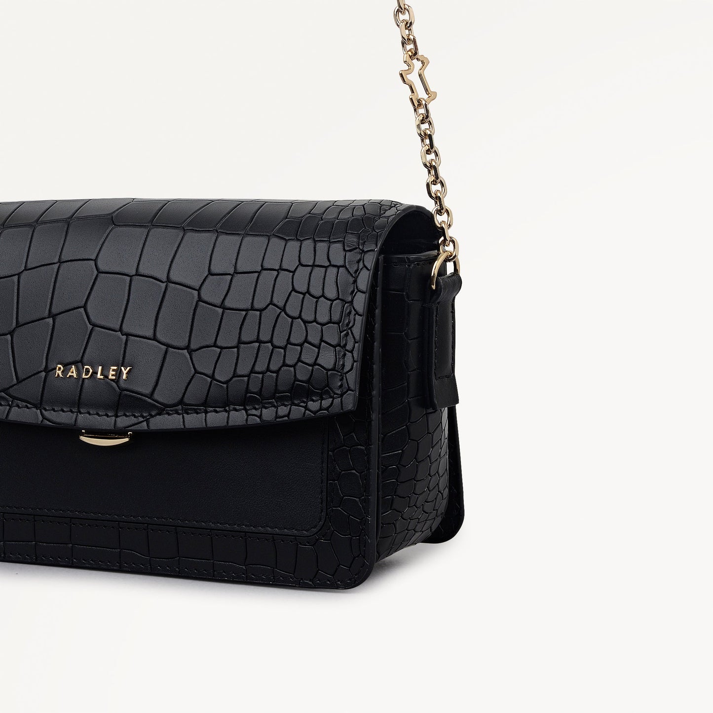 Radley London Black Mini Flapover Cross Body Bag