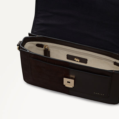 Radley London Dark Oak Small Flapover Cross Body Bag