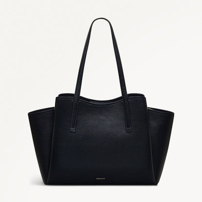 Radley London Black Large Ziptop Tote Bag