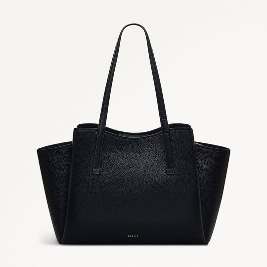Radley London Black Large Ziptop Tote Bag