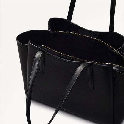 Radley London Black Large Ziptop Tote Bag