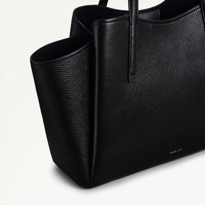 Radley London Black Large Ziptop Tote Bag