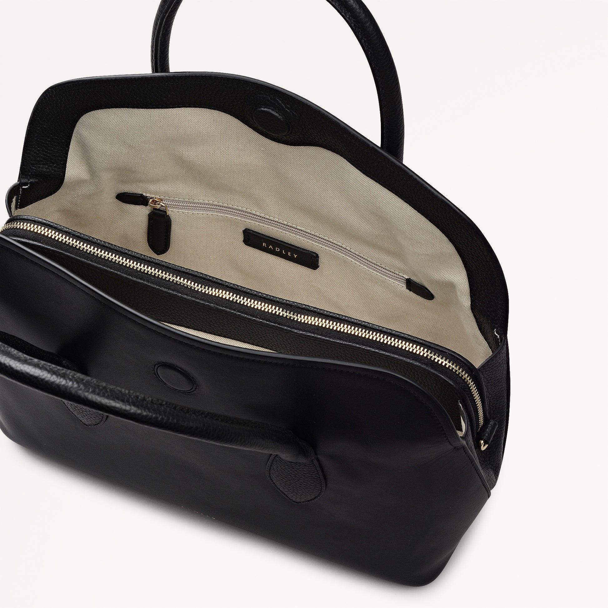 Radley London Black Medium Ziptop Grab Bag