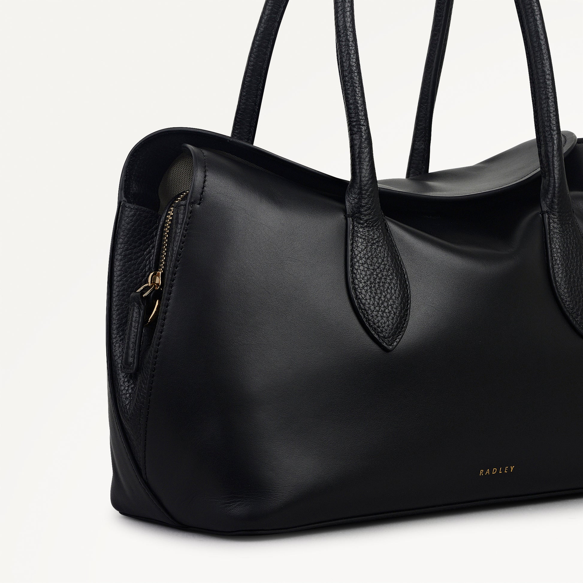 Radley London Black Medium Ziptop Grab Bag