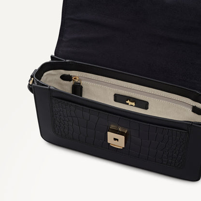 Radley London Black Small Flapover Cross Body Bag