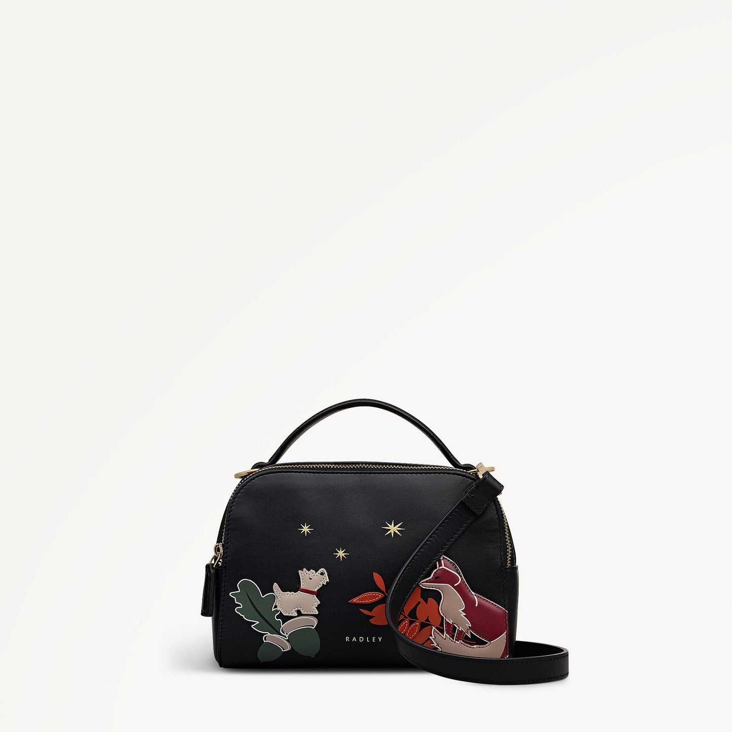 Radley London Black Small Ziptop Cross Body Bag