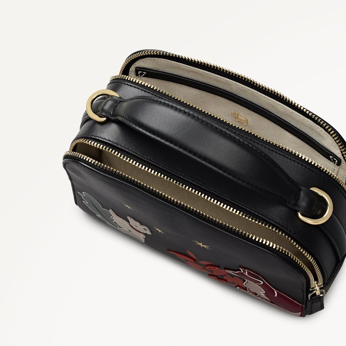 Radley London Black Small Ziptop Cross Body Bag