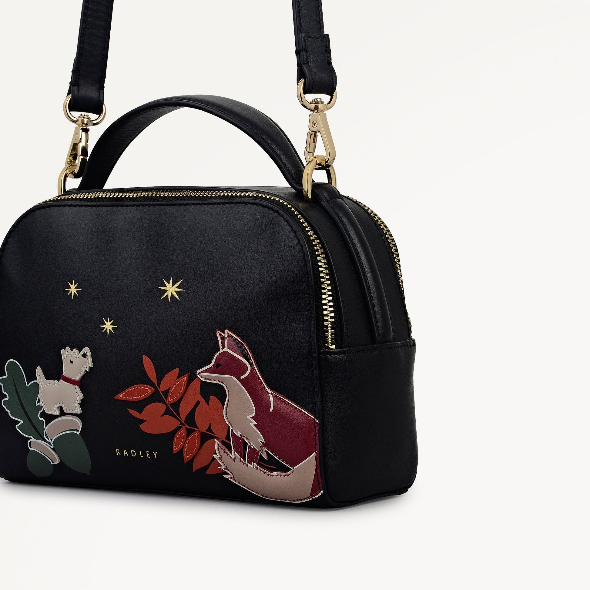 Radley London Black Small Ziptop Cross Body Bag
