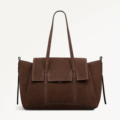 Radley London Coffee Medium Flapover Shoulder Bag