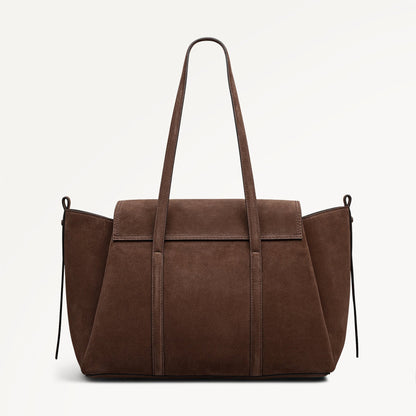 Radley London Coffee Medium Flapover Shoulder Bag
