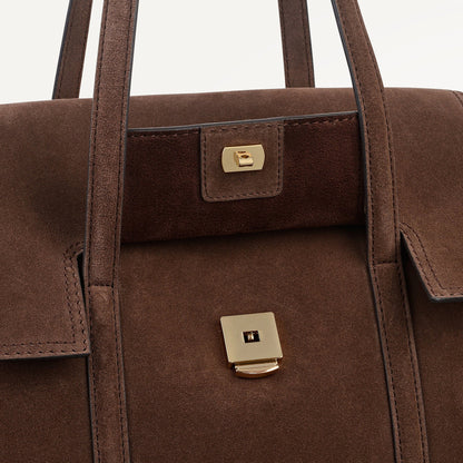 Radley London Coffee Medium Flapover Shoulder Bag