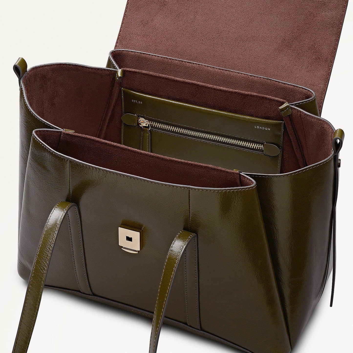 Radley London Pine Needle Medium Flapover Shoulder Bag