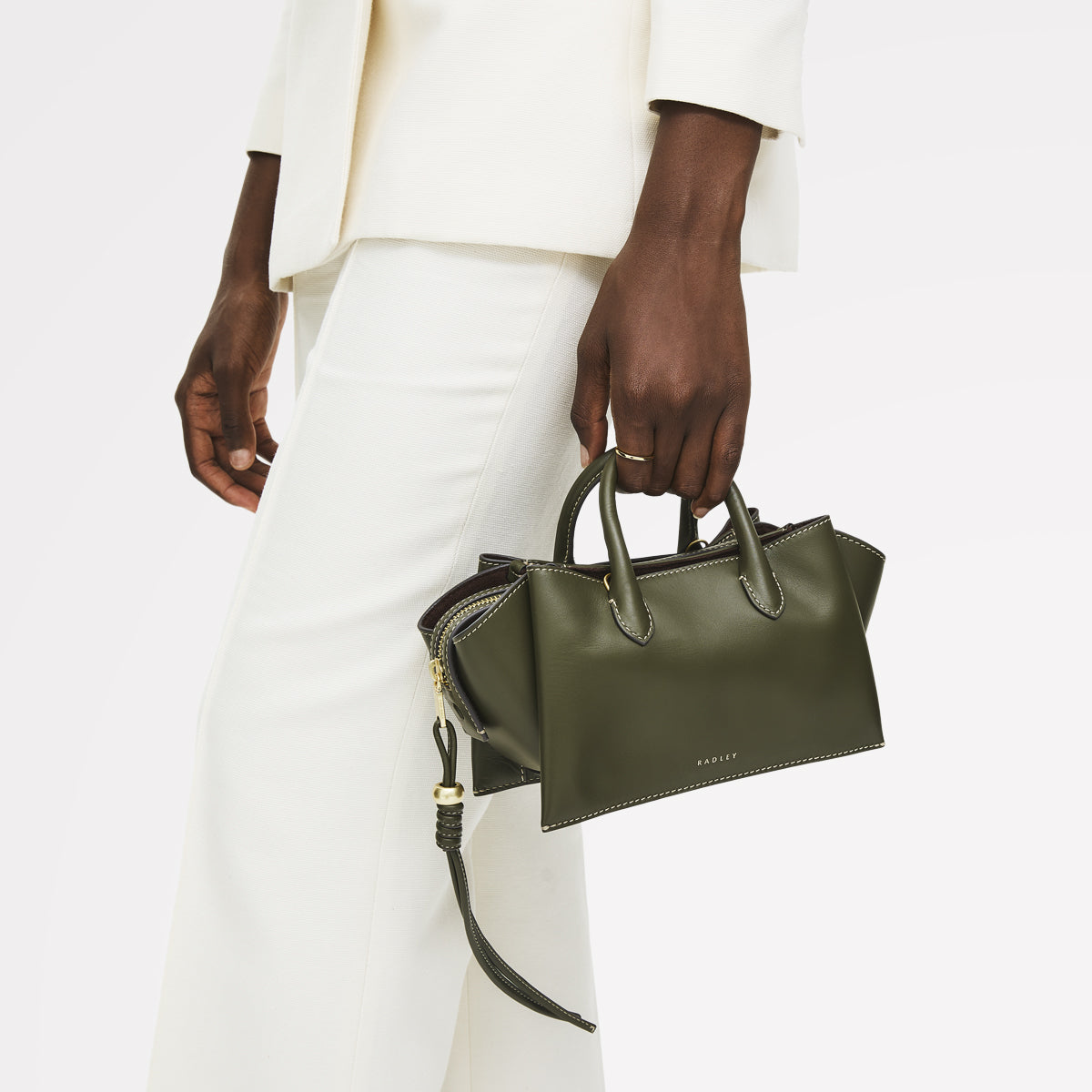 Radley London Pine Needle Small Ziptop Grab Bag