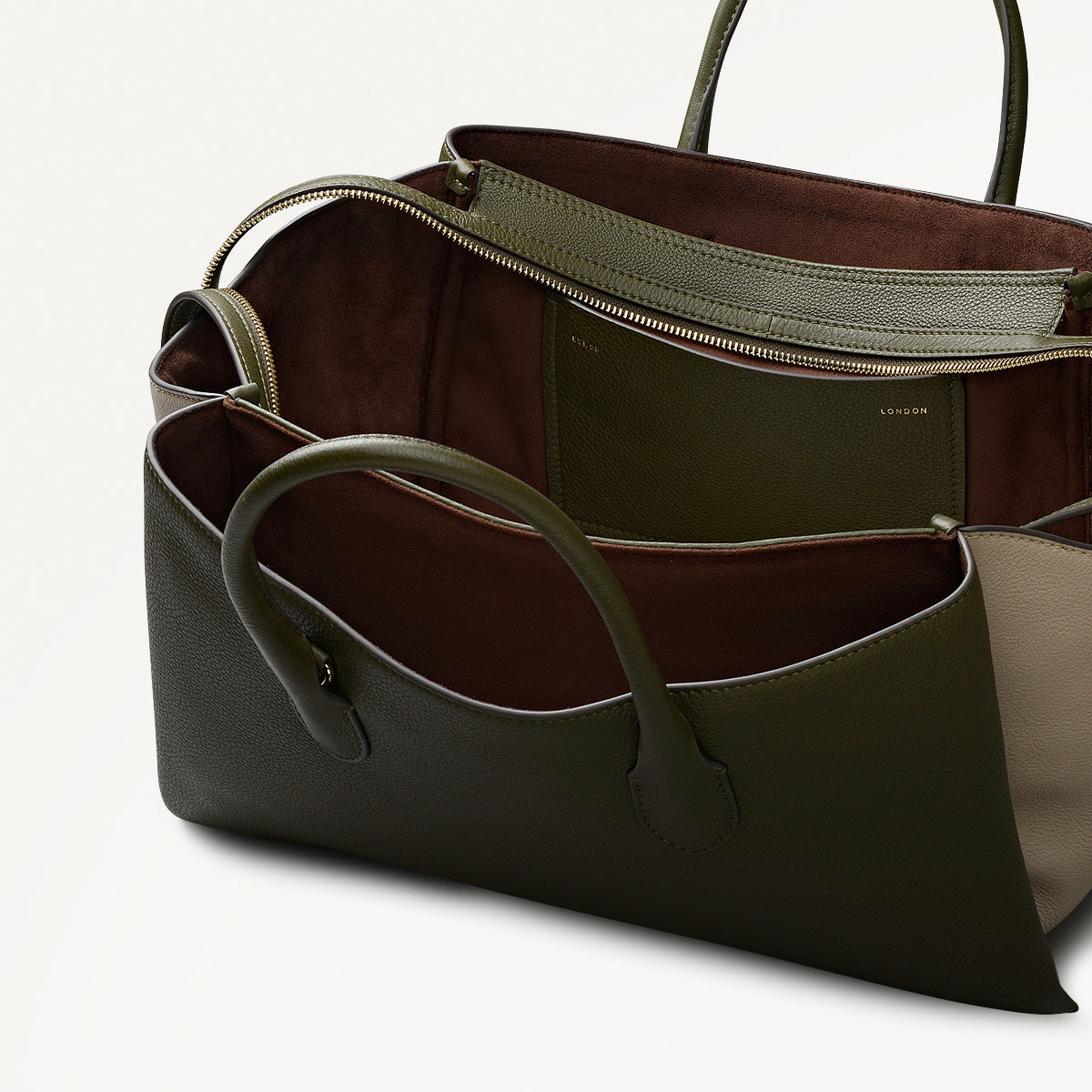 Radley London Pine Needle Large Ziptop Grab Bag