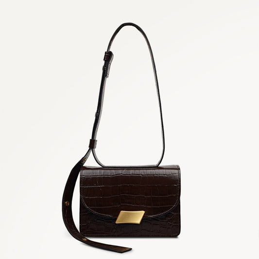 Radley London Dark Oak Small Flapover Shoulder Bag