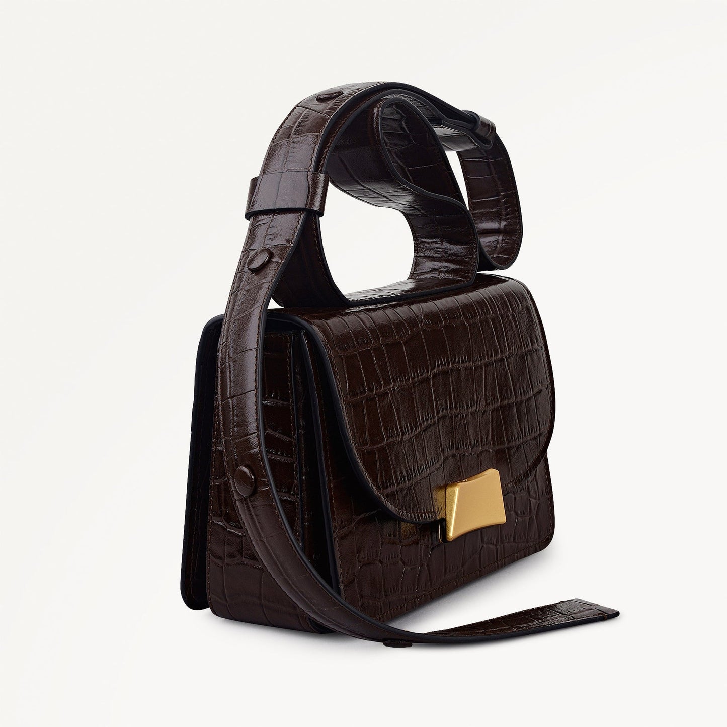 Radley London Dark Oak Small Flapover Shoulder Bag